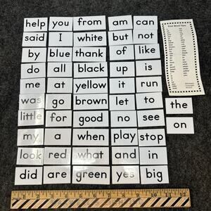 Primary Concepts First Word Tiles 52pc Sight Words Early Learning Set